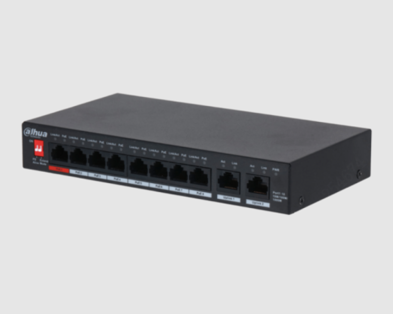 Dahua PFS3010-8ET-96 8 Port Hızlı Ethernet Poe Switch
