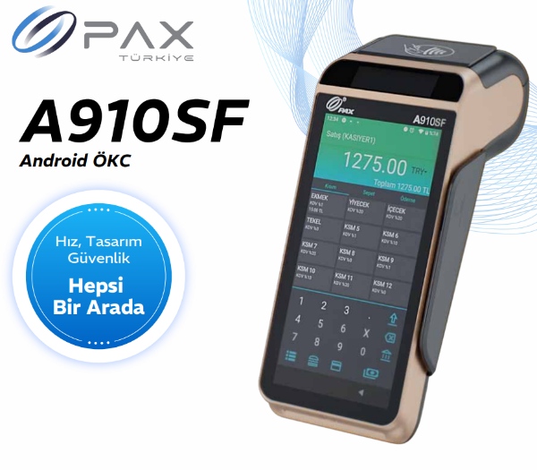 Pax A910sf Yeni Nesil Android Pos Yazarkasa