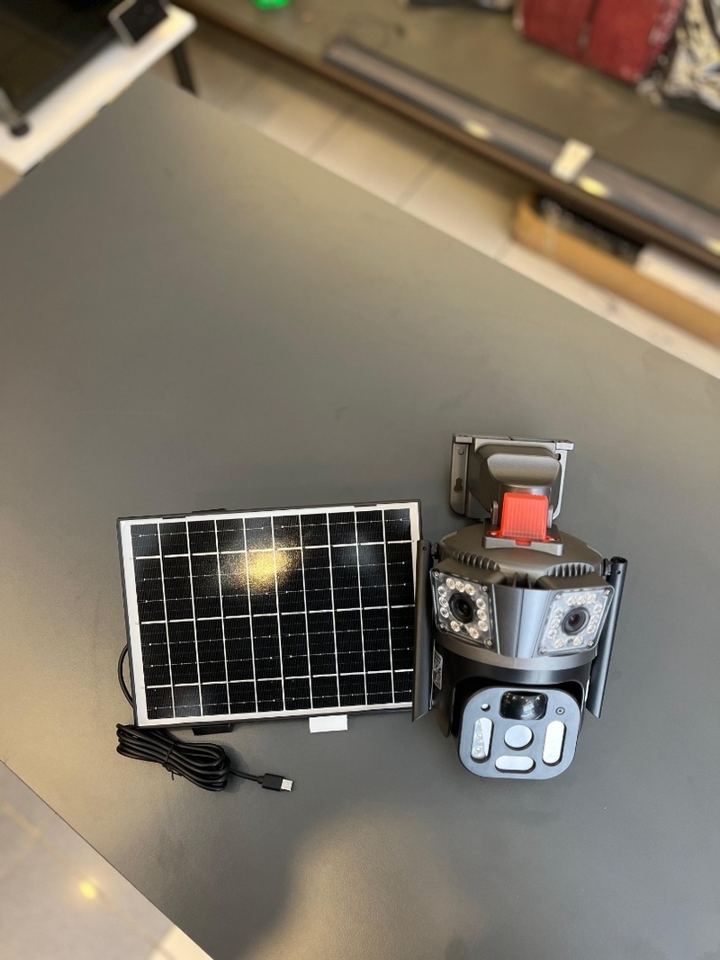 Apronx 6mp 3.6mm 4g Solar Üç Kamera 49 LED Sim Kartlı Kamera (Okam PT Kamera)